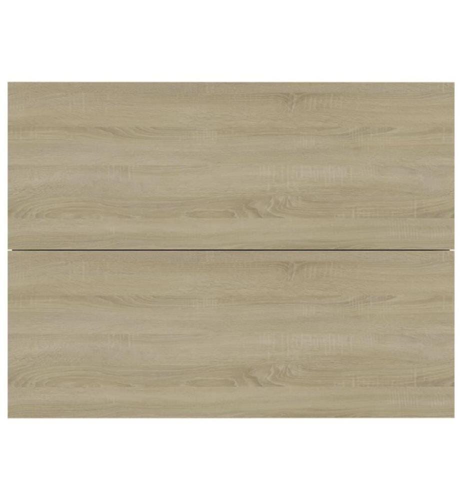 Nachttische 2 Stk. Sonoma-Eiche 40x30x30 cm Holzwerkstoff