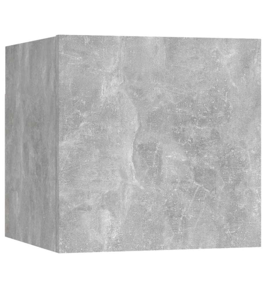Nachttische 2 Stk. Betongrau 30,5x30x30 cm Holzwerkstoff