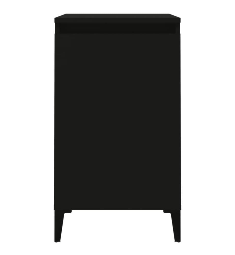 Nachttisch Schwarz 40x35x70 cm Holzwerkstoff