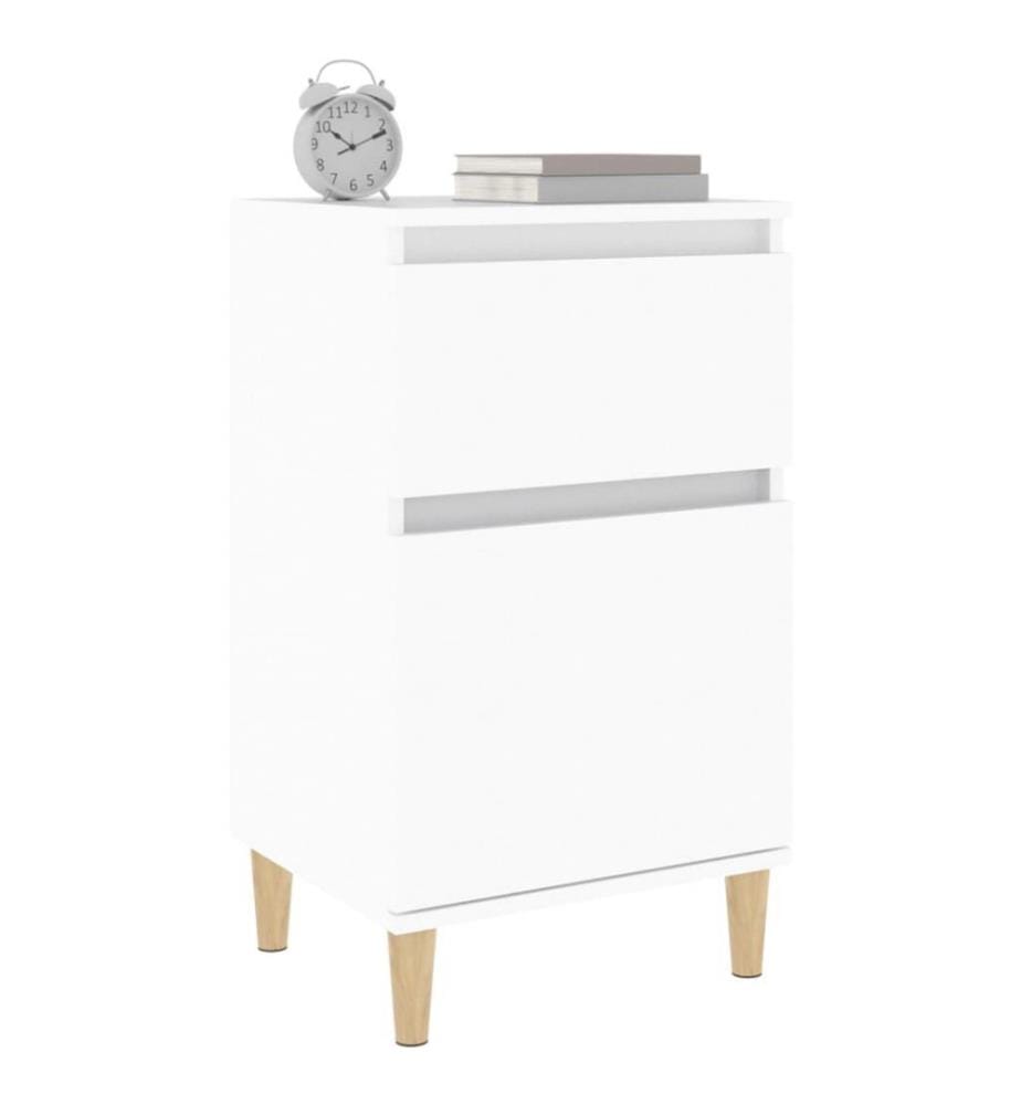 Nachttisch Weiss 40x35x70 cm