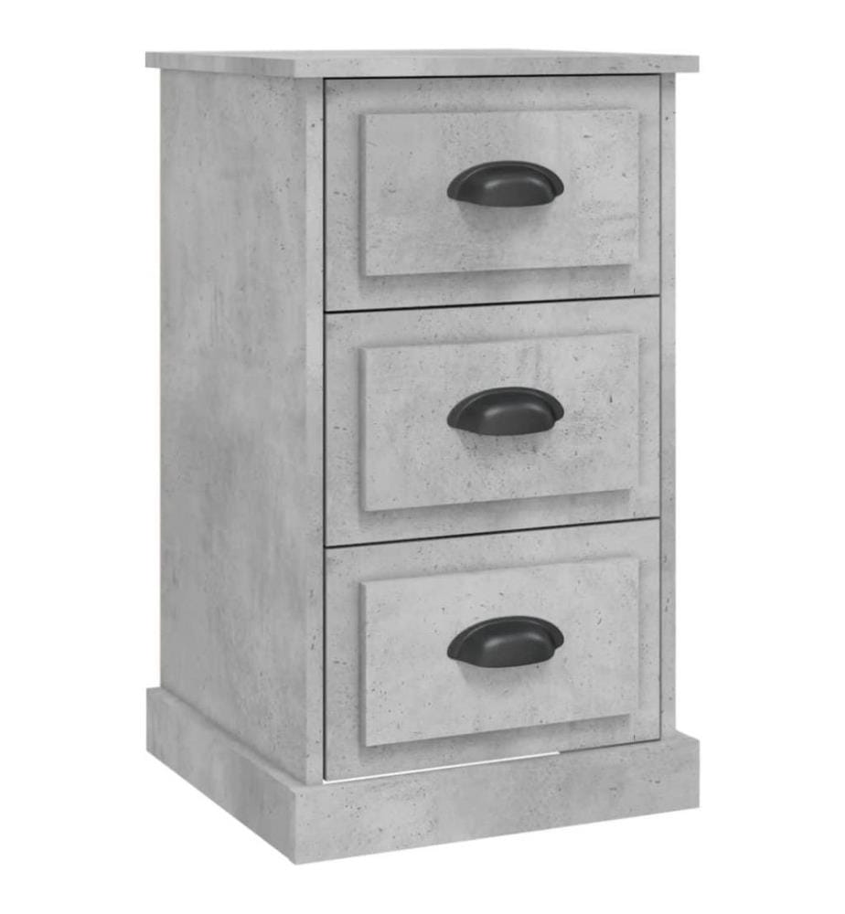 Nachttisch Betongrau 39x39x67 cm Holzwerkstoff