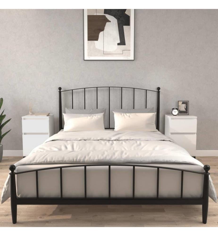 Nachttische 2 Stk. Weiss 40x35x70 cm