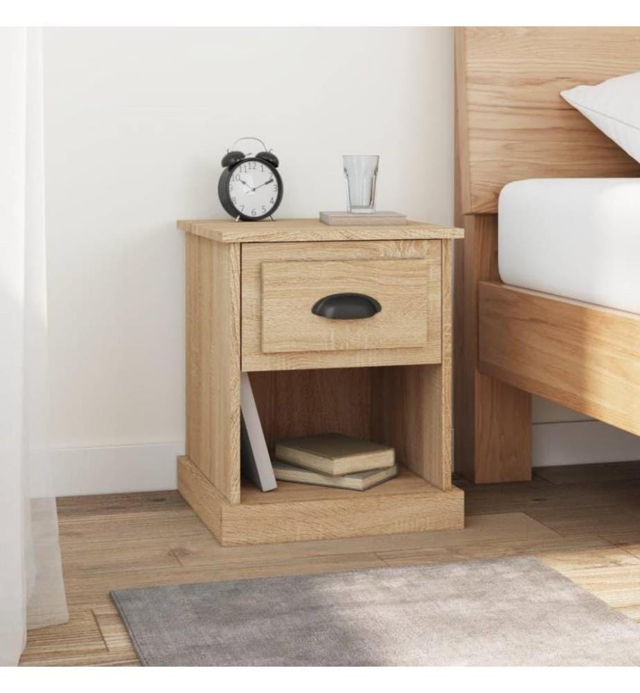 Nachttische 2 Stk. Sonoma-Eiche 39x39x47,5 cm Holzwerkstoff