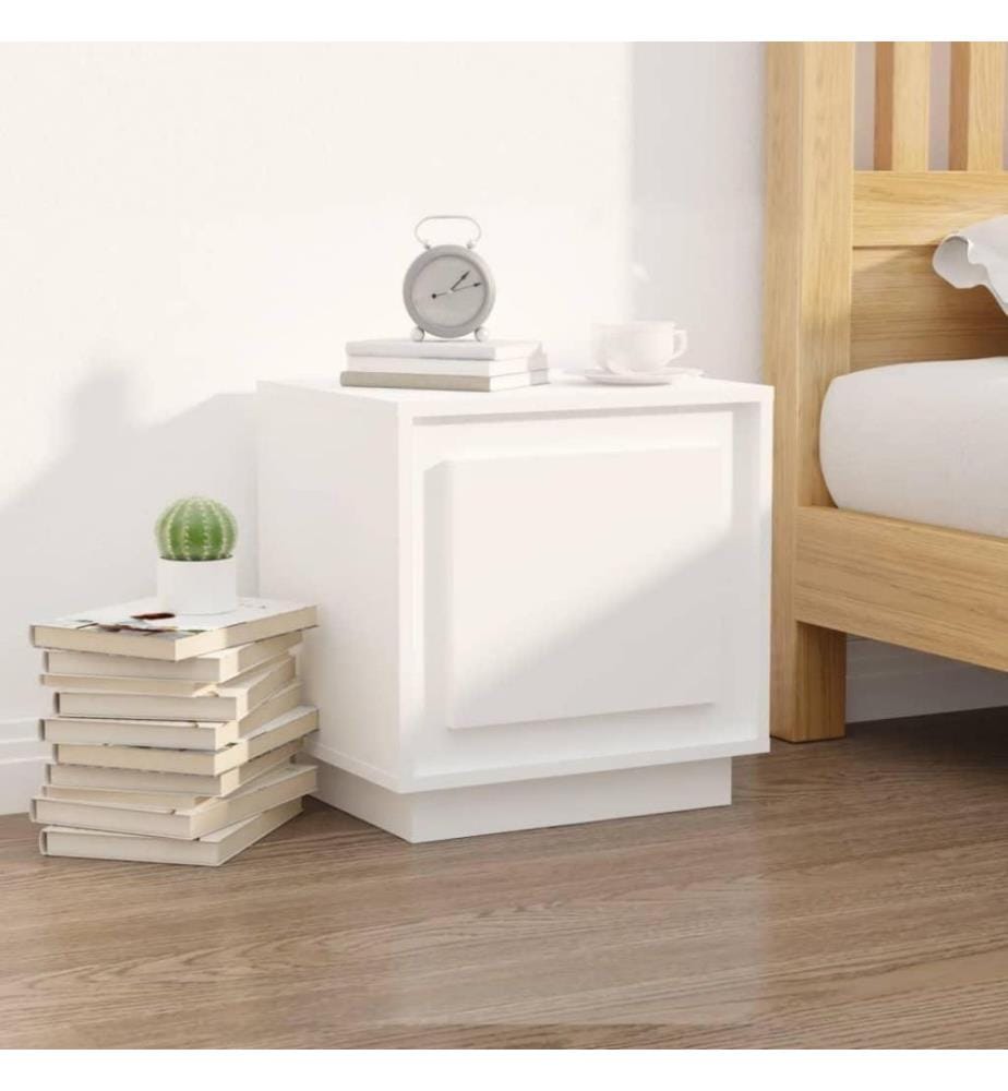 Nachttisch Weiss 44x35x45 cm Holzwerkstoff