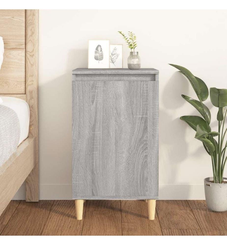 Nachttisch Grau Sonoma 40x35x70 cm Holzwerkstoff
