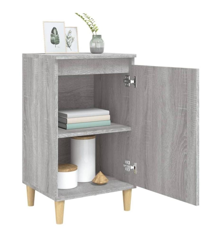 Nachttisch Grau Sonoma 40x35x70 cm Holzwerkstoff