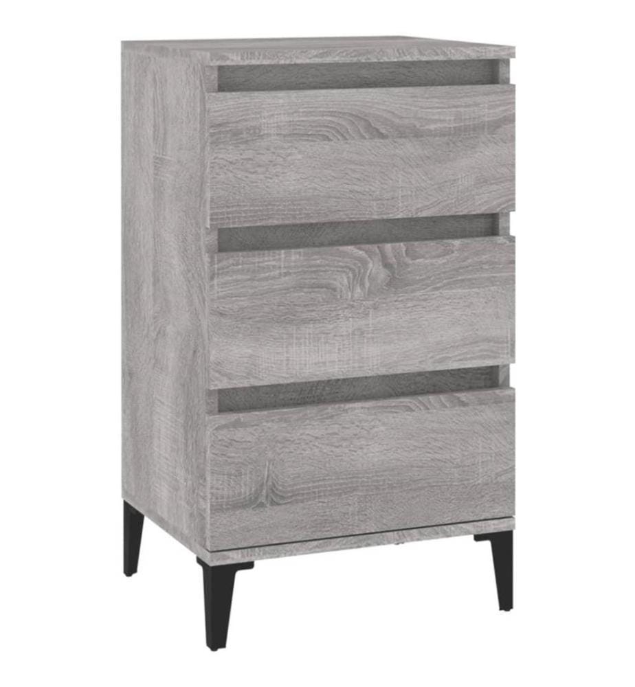 Nachttisch Grau Sonoma 40x35x70 cm Holzwerkstoff