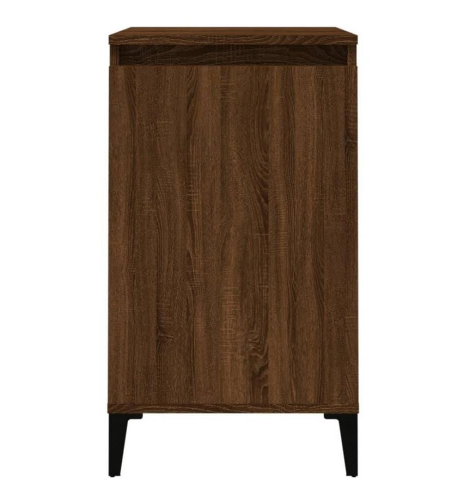 Nachttisch Braun Eichen-Optik 40x35x70 cm Holzwerkstoff