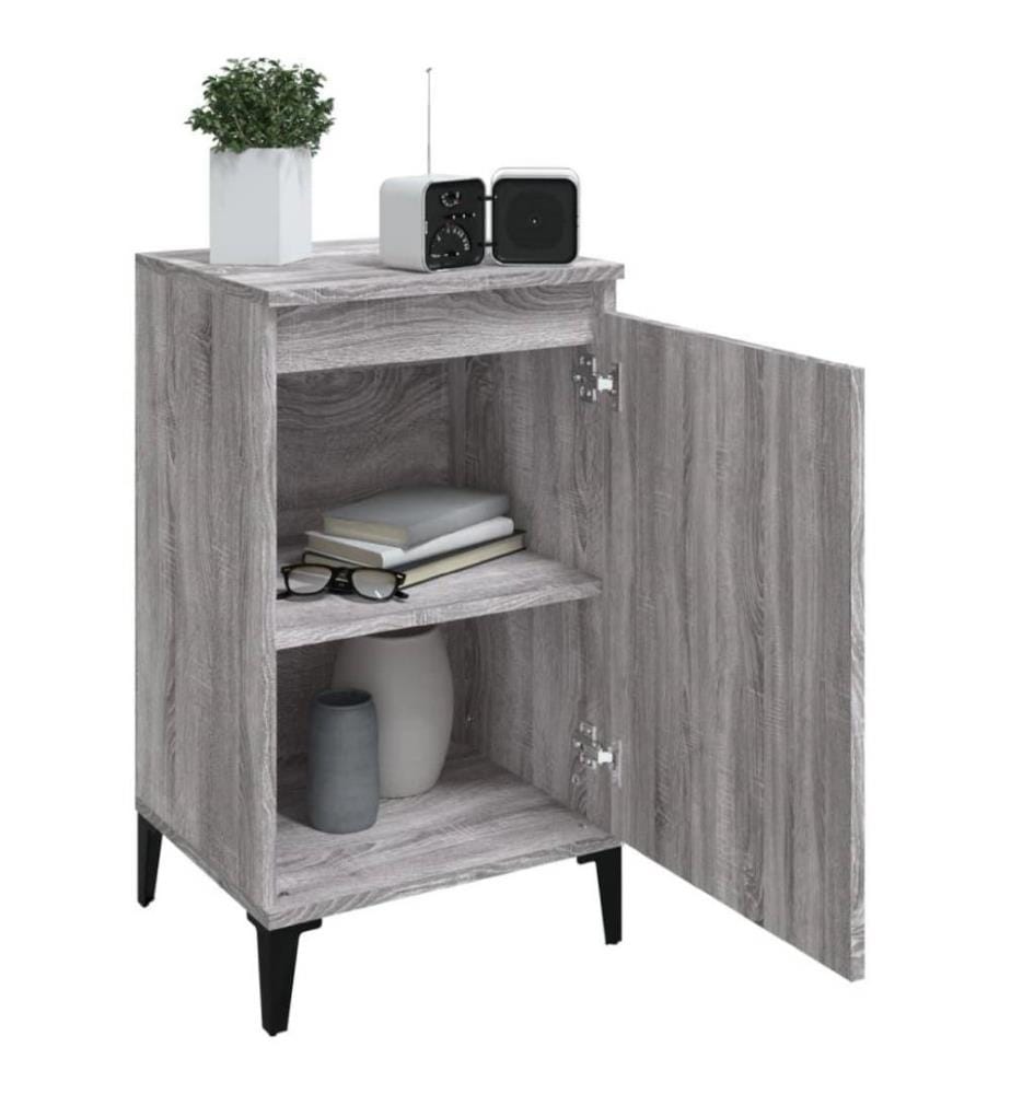 Nachttisch Grau Sonoma 40x35x70 cm Holzwerkstoff