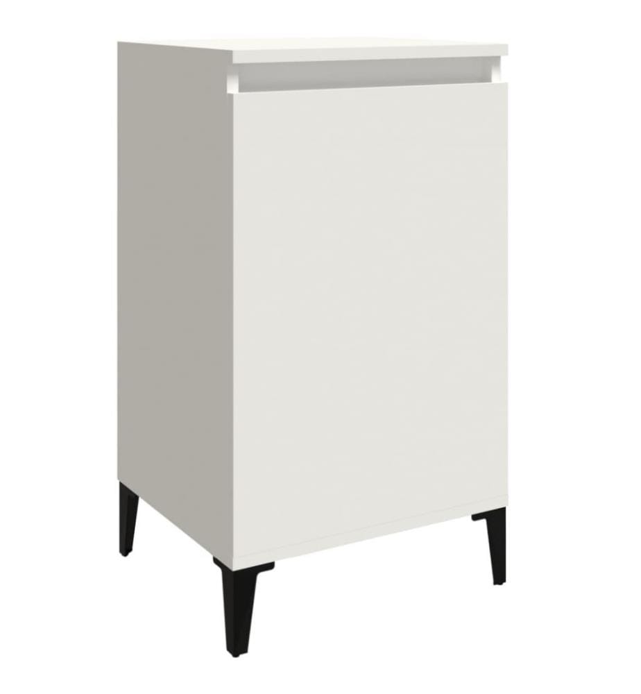 Nachttisch Weiss 40x35x70 cm Holzwerkstoff