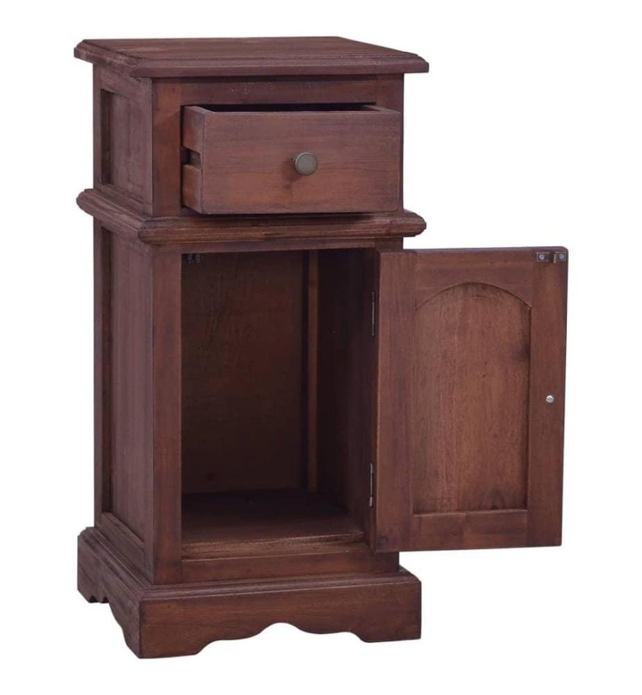 Nachttisch Klassisch Braun Massivholz Mahagoni