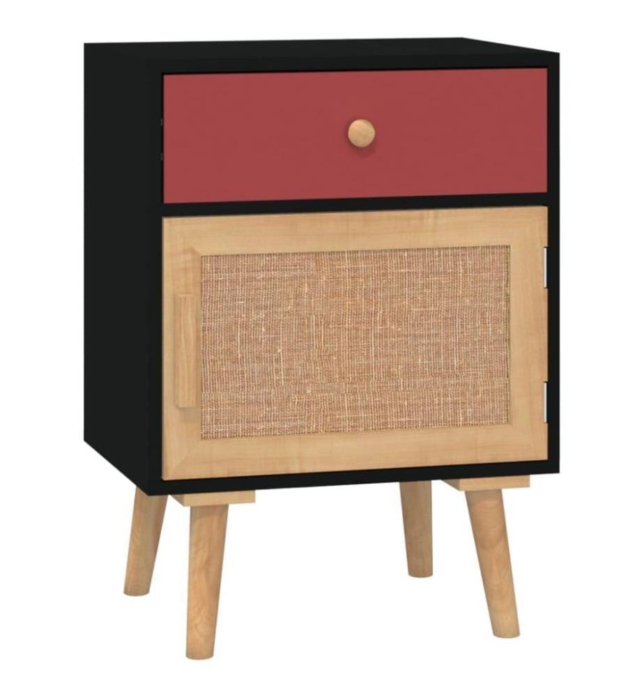 Nachttische 2 Stk. Schwarz 40x30x55 cm Holzwerkstoff
