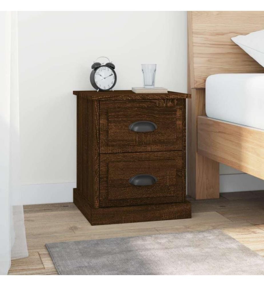 Nachttisch Braun Eichen-Optik 39x39x47,5 cm Holzwerkstoff