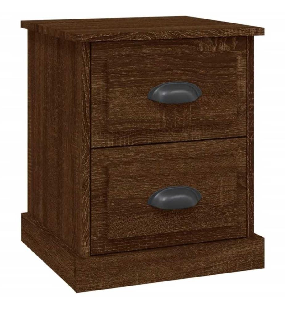 Nachttisch Braun Eichen-Optik 39x39x47,5 cm Holzwerkstoff