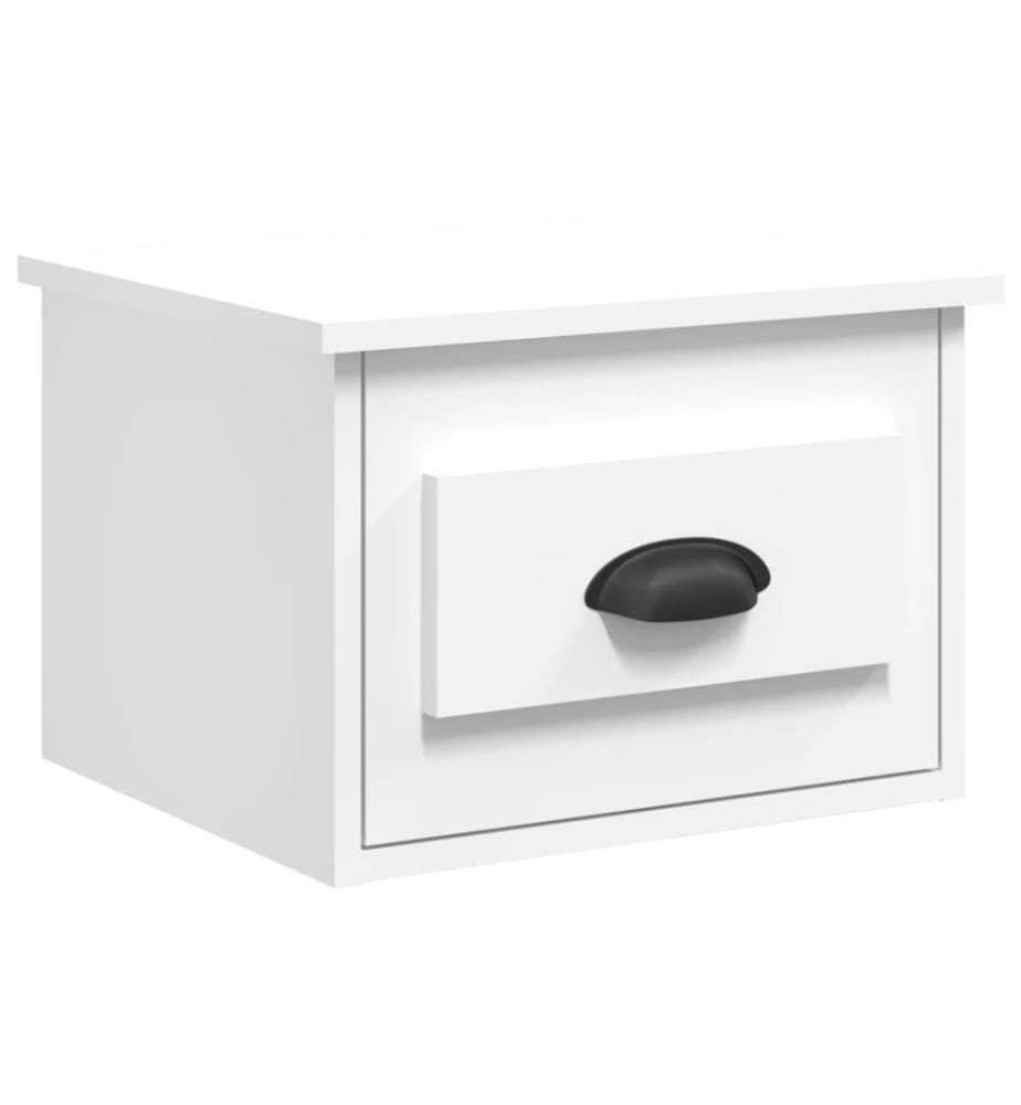 Wand-Nachttisch Weiss 41,5x36x28 cm