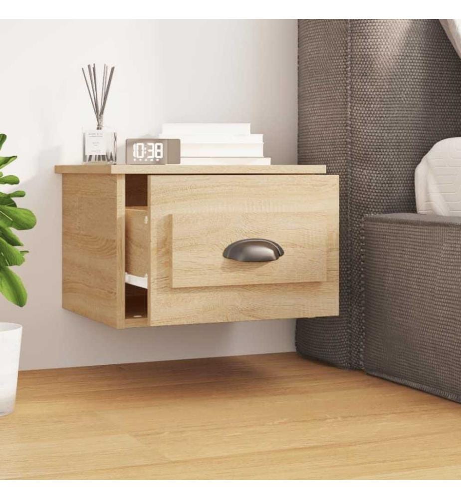 Wand-Nachttisch Sonoma-Eiche 41,5x36x28 cm