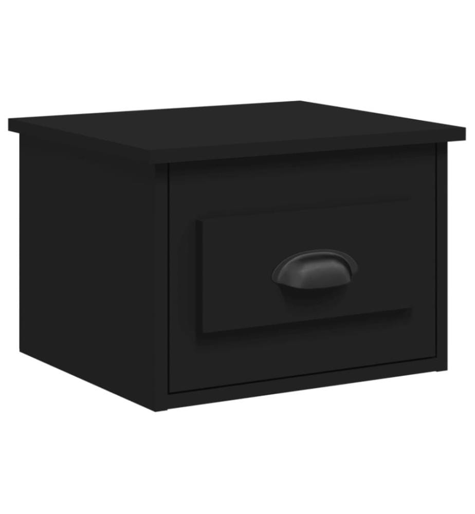 Wand-Nachttisch Schwarz 41,5x36x28 cm