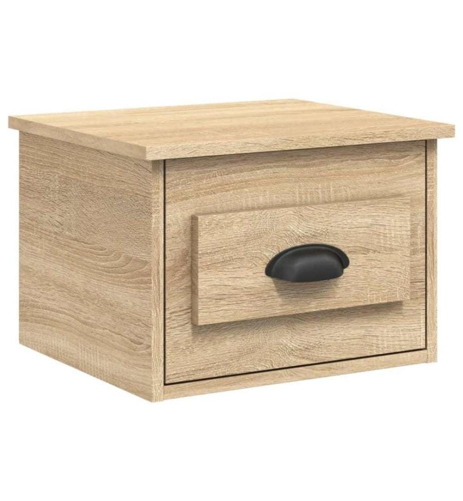 Tables de chevet murales 2 pcs chêne sonoma 41,5x36x28 cm