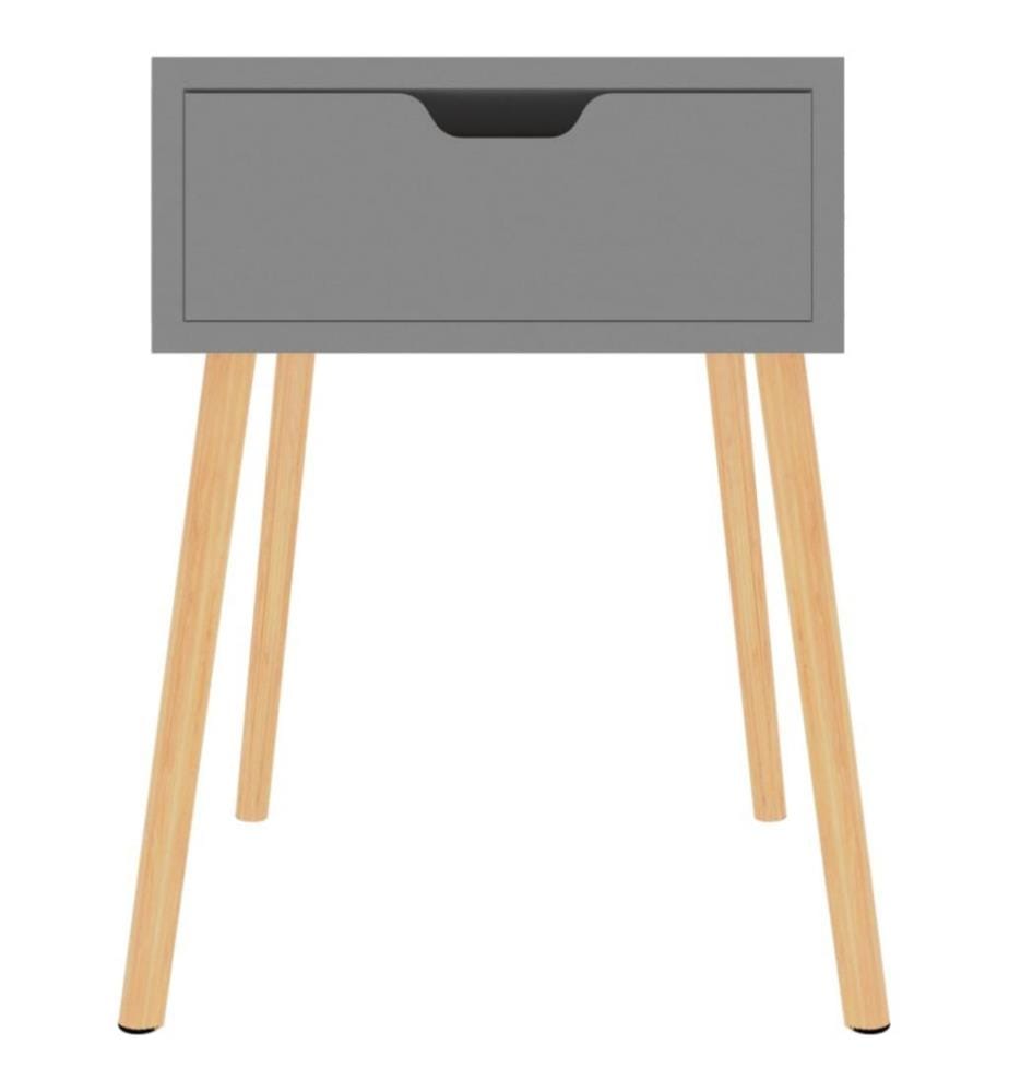 Nachttisch Grau 40x40x56 cm Holzwerkstoff
