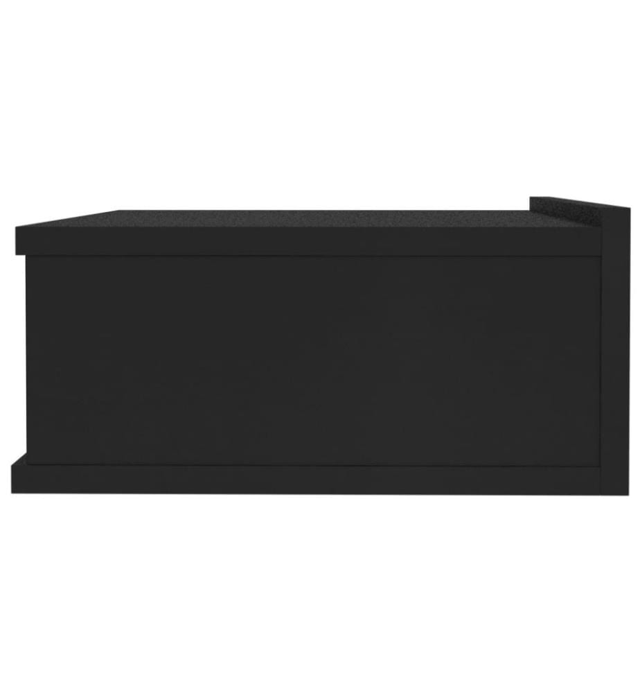 Hängende Nachttische 2 Stk. Schwarz 40x30x15 cm Holzwerkstoff