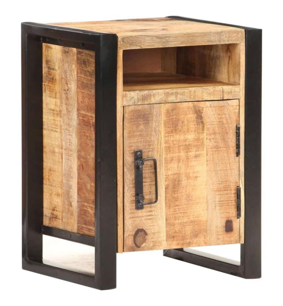 Nachttisch 40x35x55 cm Massivholz Mango