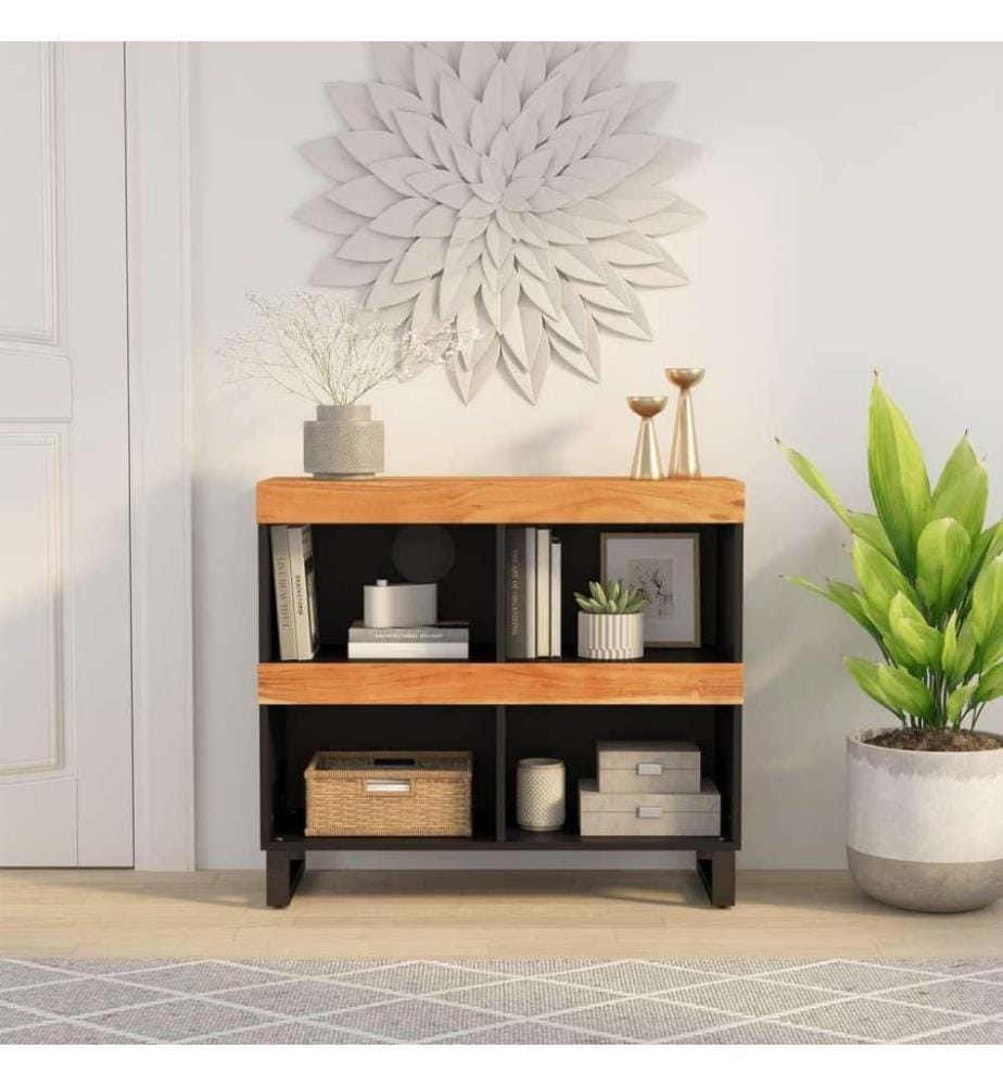 Beistelltisch 85x33x75 cm Massivholz Akazie
