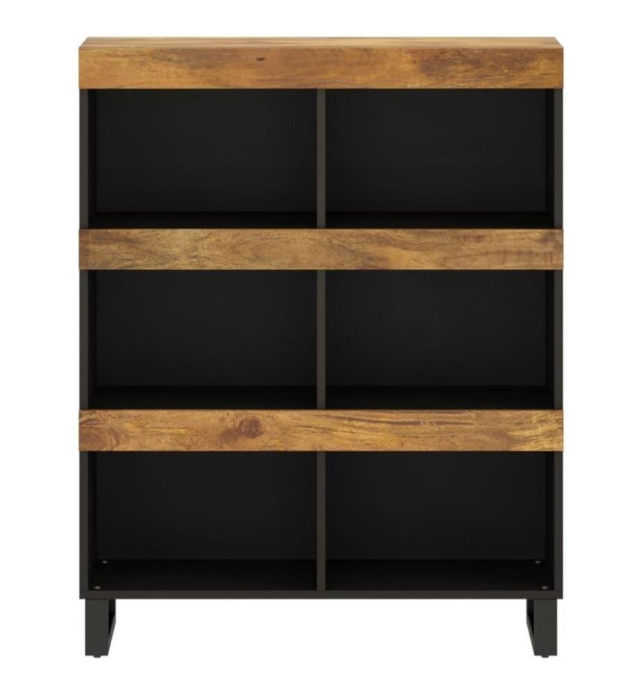 Beistellschrank 85x33x107 cm Massivholz Mango