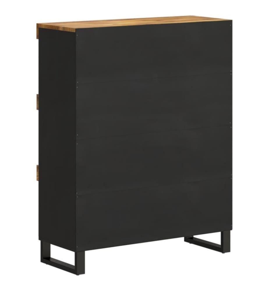 Beistellschrank 85x33x107 cm Massivholz Mango
