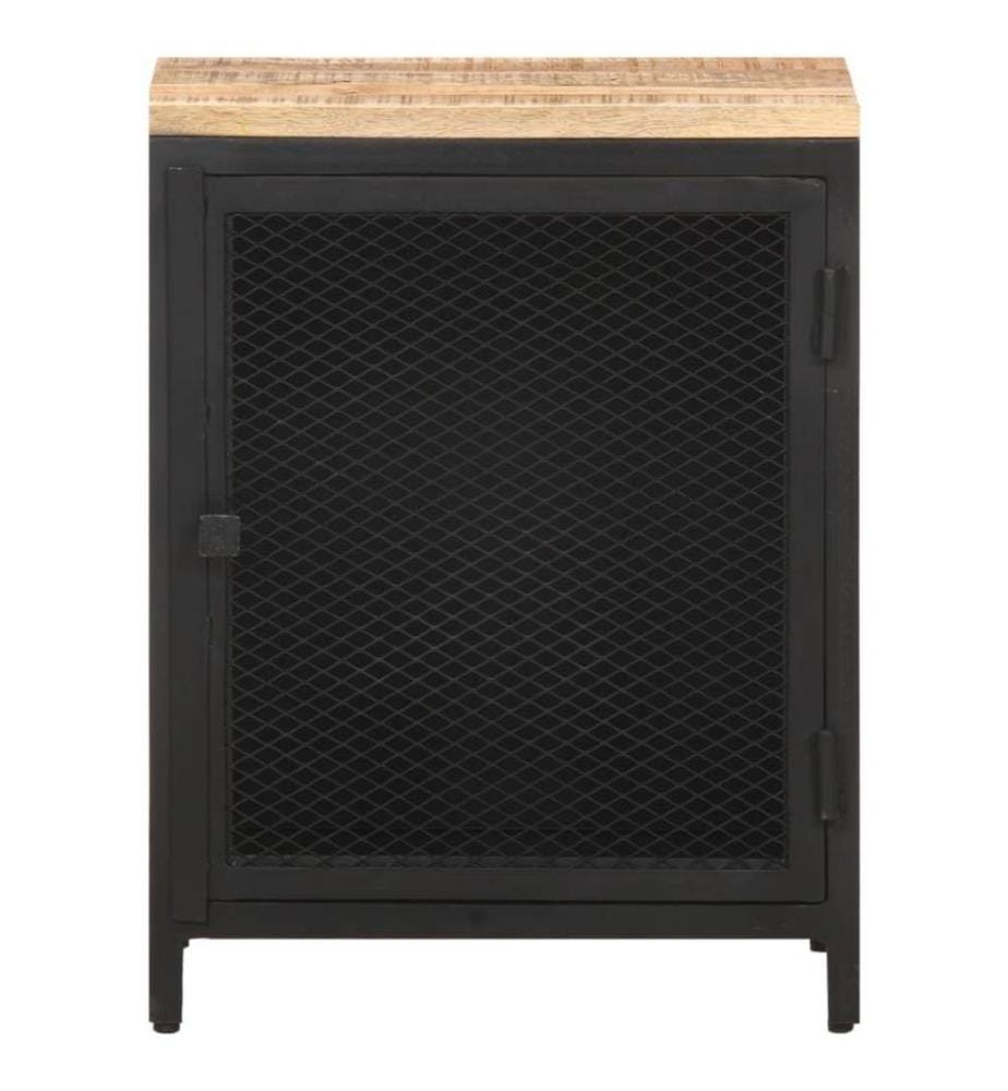 Nachttisch 40x30x53 cm Raues Mango-Massivholz