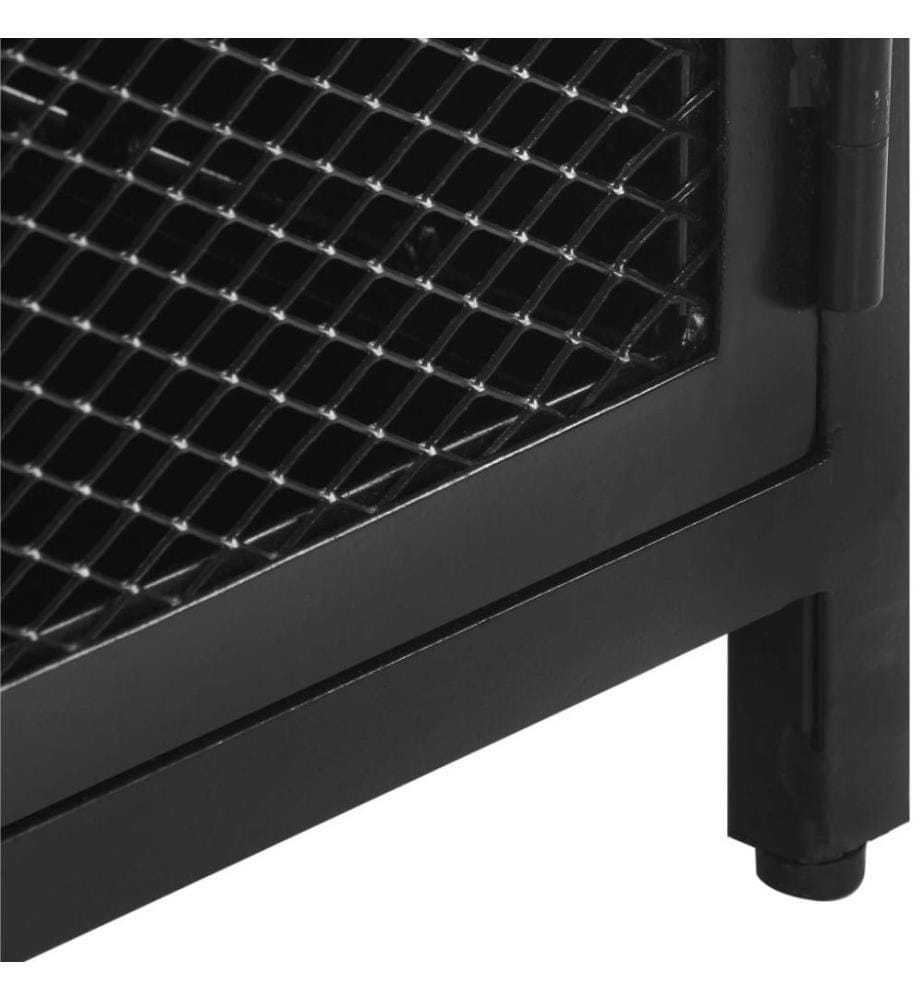Nachttisch 40x30x53 cm Raues Mango-Massivholz