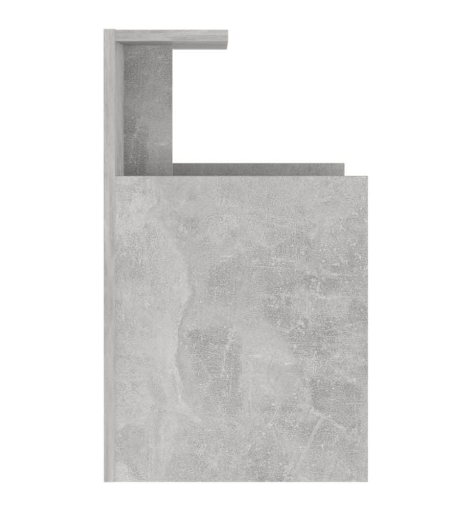Nachttisch Betongrau 40x35x60 cm Holzwerkstoff