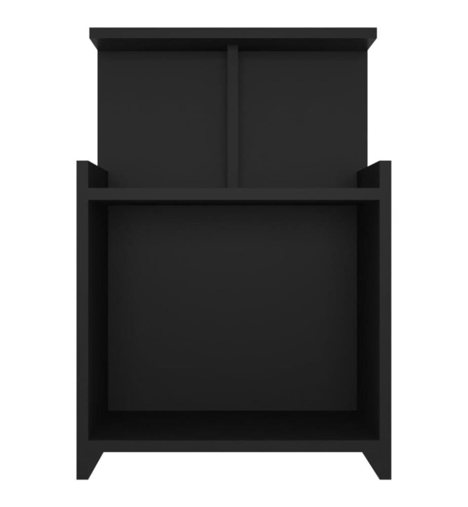 Nachttische 2 Stk. Schwarz 40x35x60 cm Holzwerkstoff