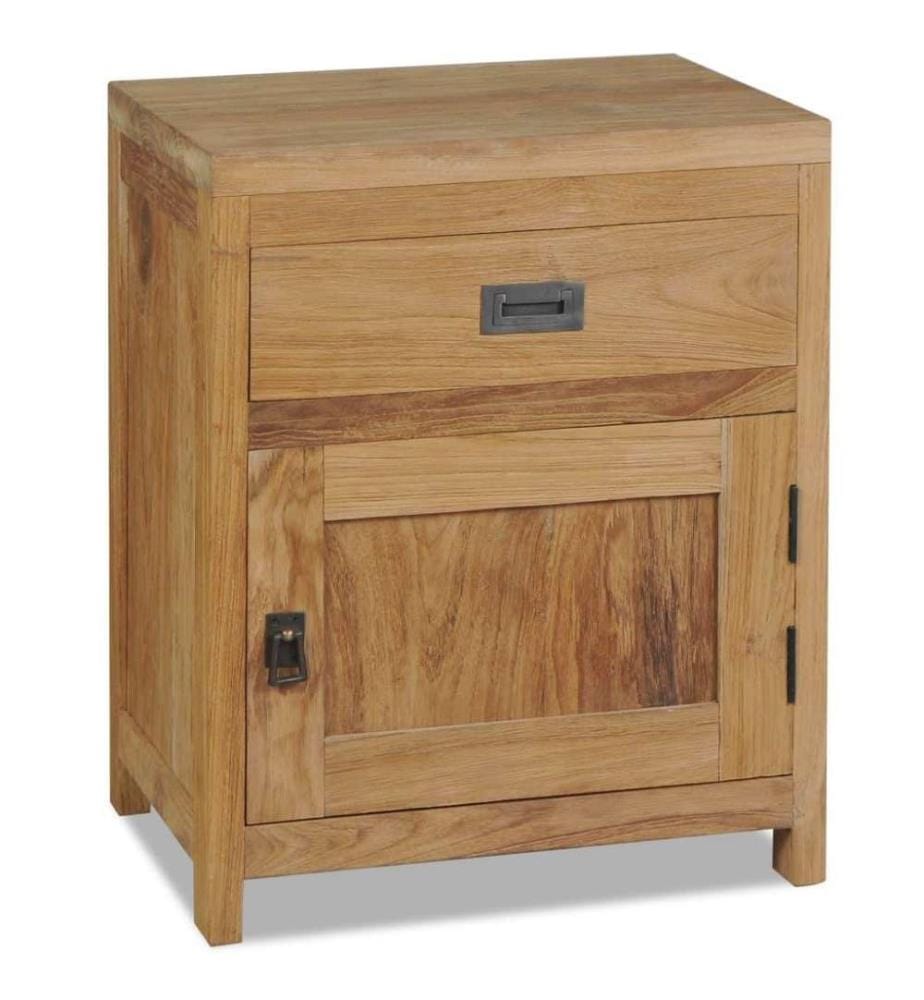 Nachttisch Massivholz Teak 40×30×50 cm