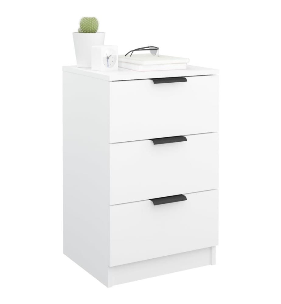 Nachttisch Weiss 40x36x65 cm