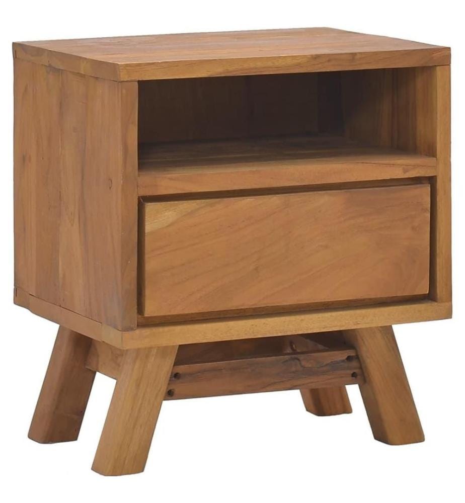 Nachttisch 40x30x45 cm Teak Massivholz