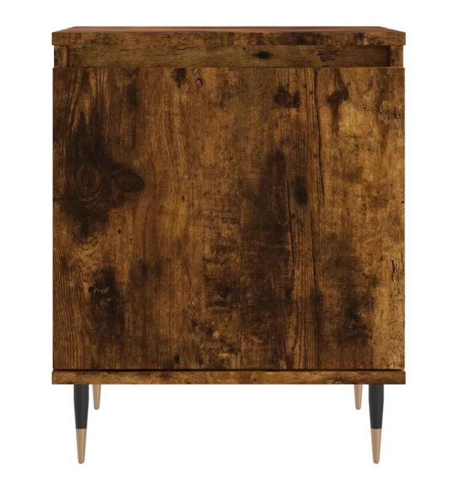 Nachttische 2 Stk. Räuchereiche 40x30x50 cm Holzwerkstoff