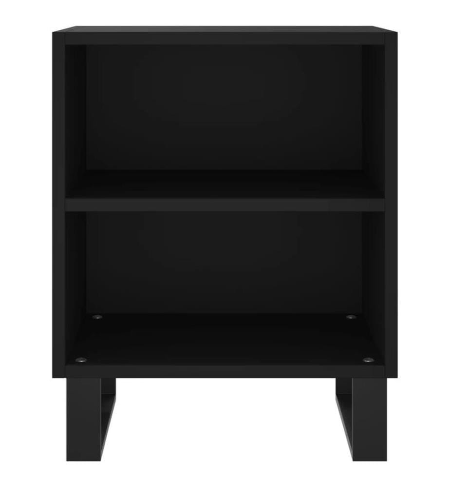 Nachttische 2 Stk. Schwarz 40x30x50 cm Holzwerkstoff