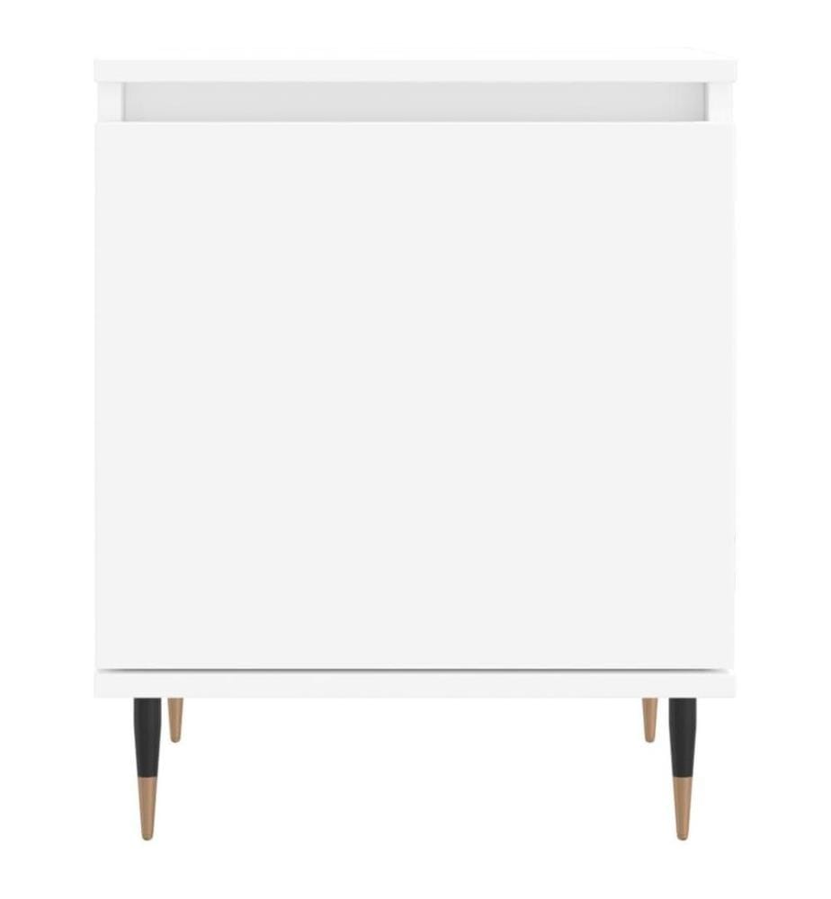 Nachttische 2 Stk. Weiss 40x30x50 cm Holzwerkstoff