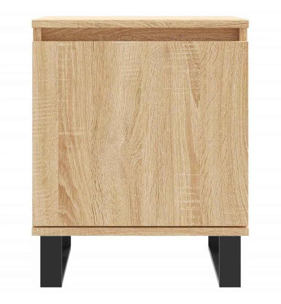 Nachttische 2 Stk. Sonoma-Eiche 40x30x50 cm Holzwerkstoff