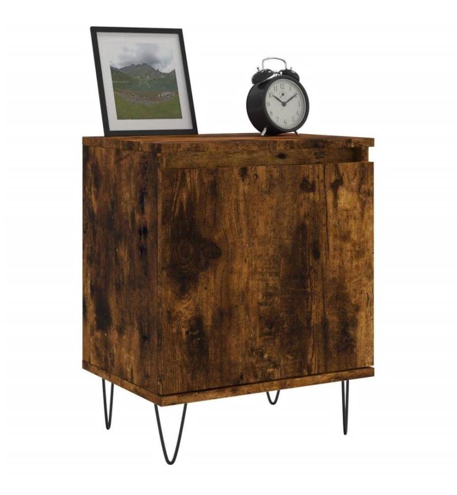 Nachttisch Räuchereiche 40x30x50 cm Holzwerkstoff