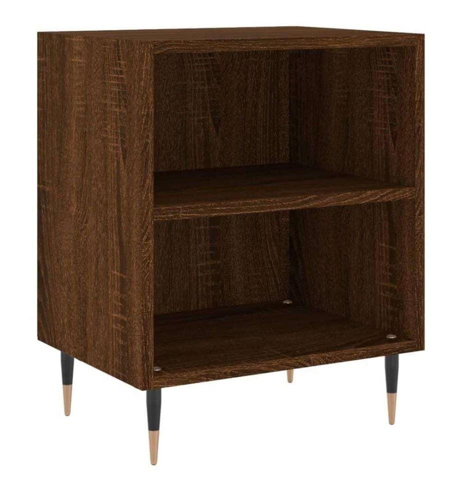 Nachttische 2 Stk. Braun Eichen-Optik 40x30x50 cm Holzwerkstoff