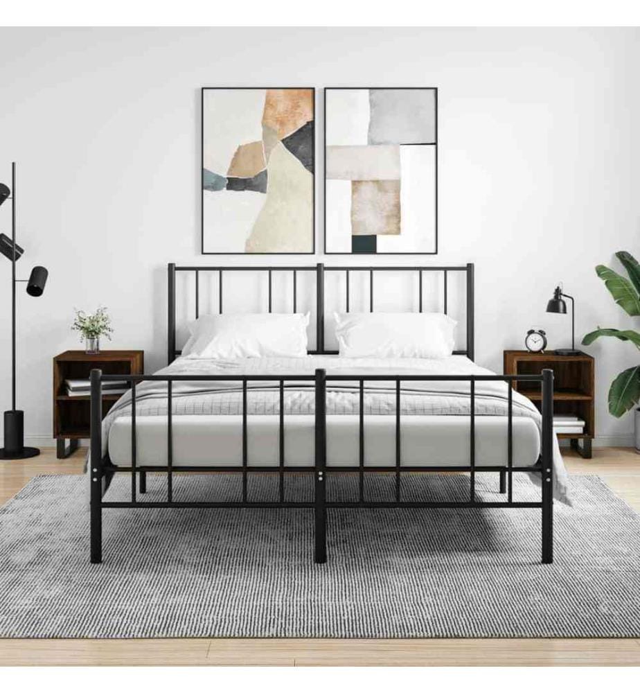 Nachttische 2 Stk. Braun Eichen-Optik 40x30x50 cm Holzwerkstoff