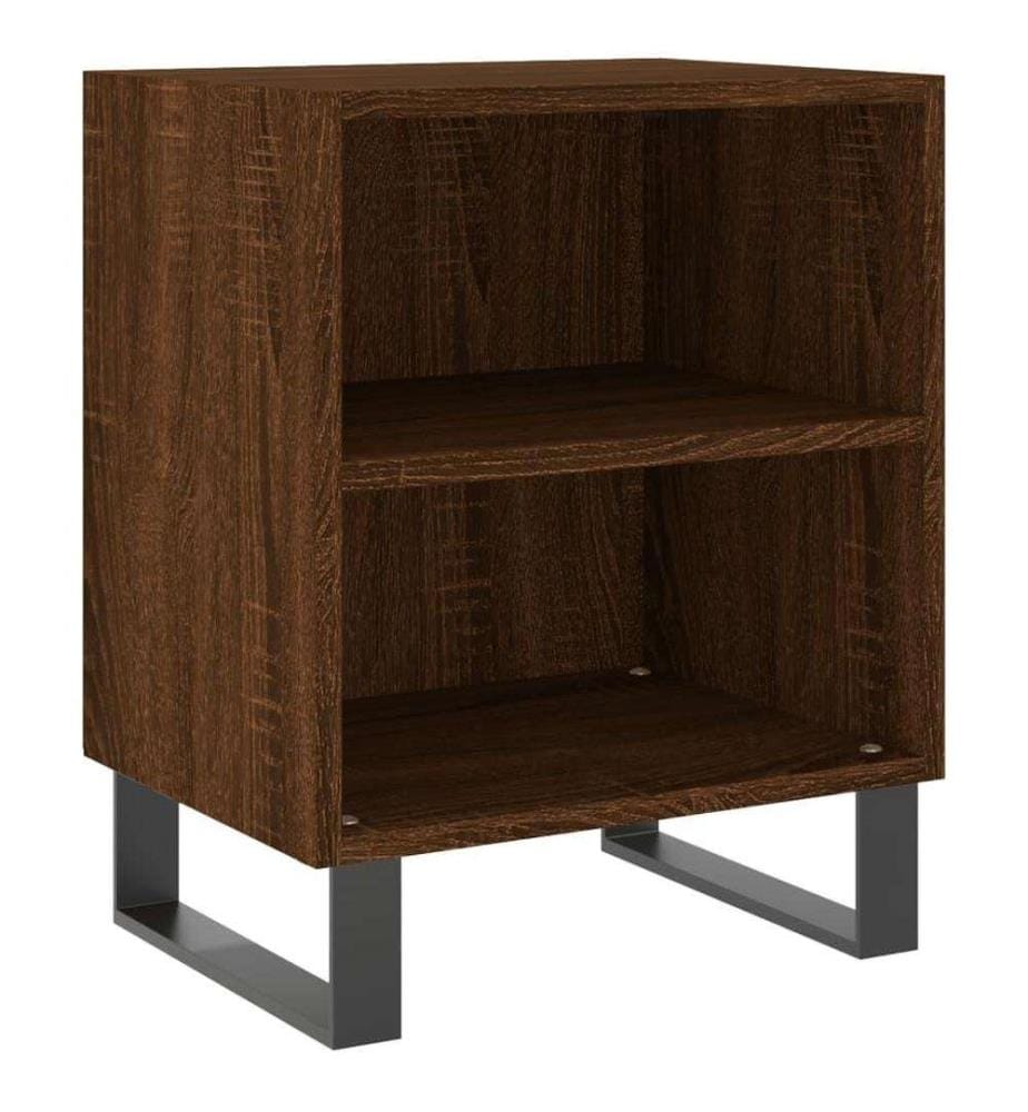 Nachttische 2 Stk. Braun Eichen-Optik 40x30x50 cm Holzwerkstoff