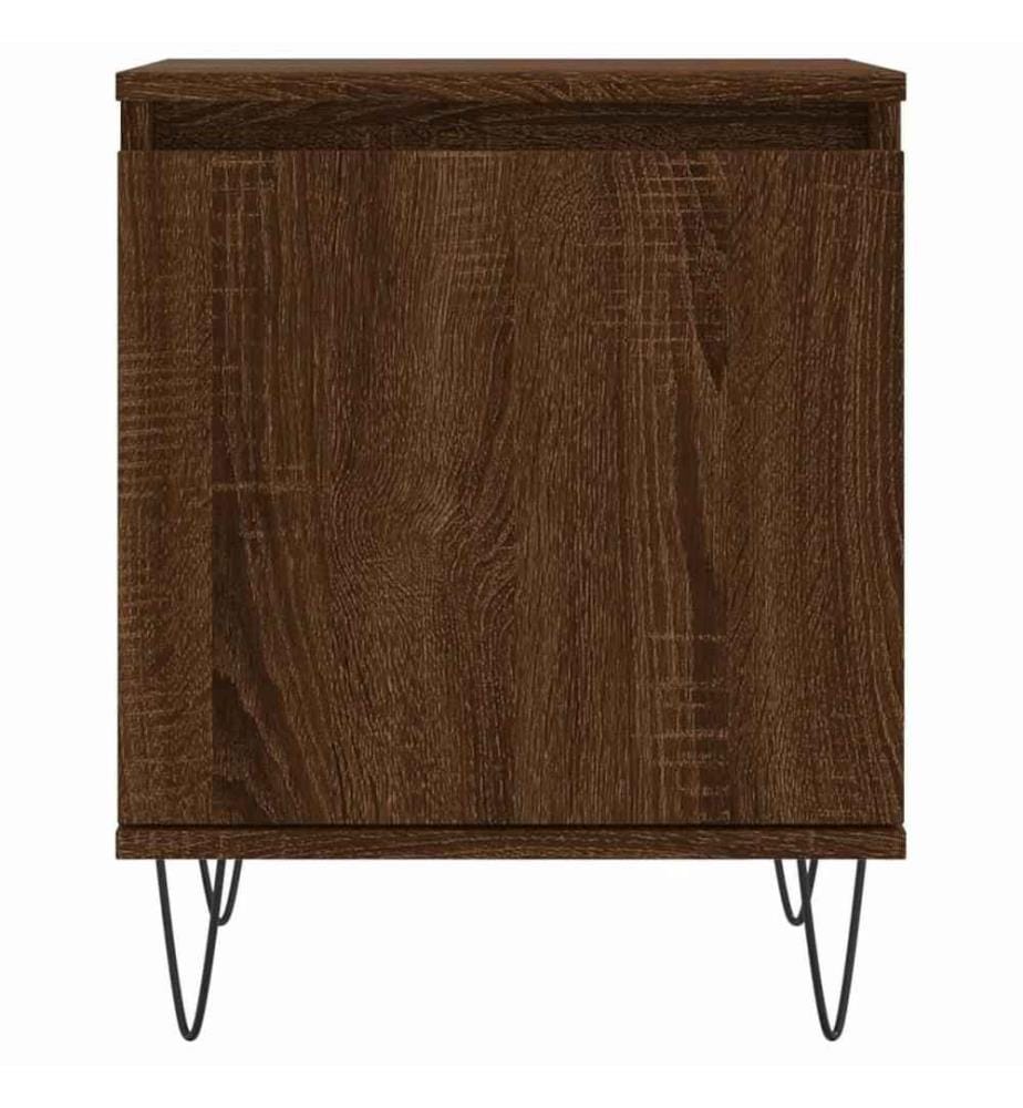 Nachttisch Braun Eichen-Optik 40x30x50 cm Holzwerkstoff