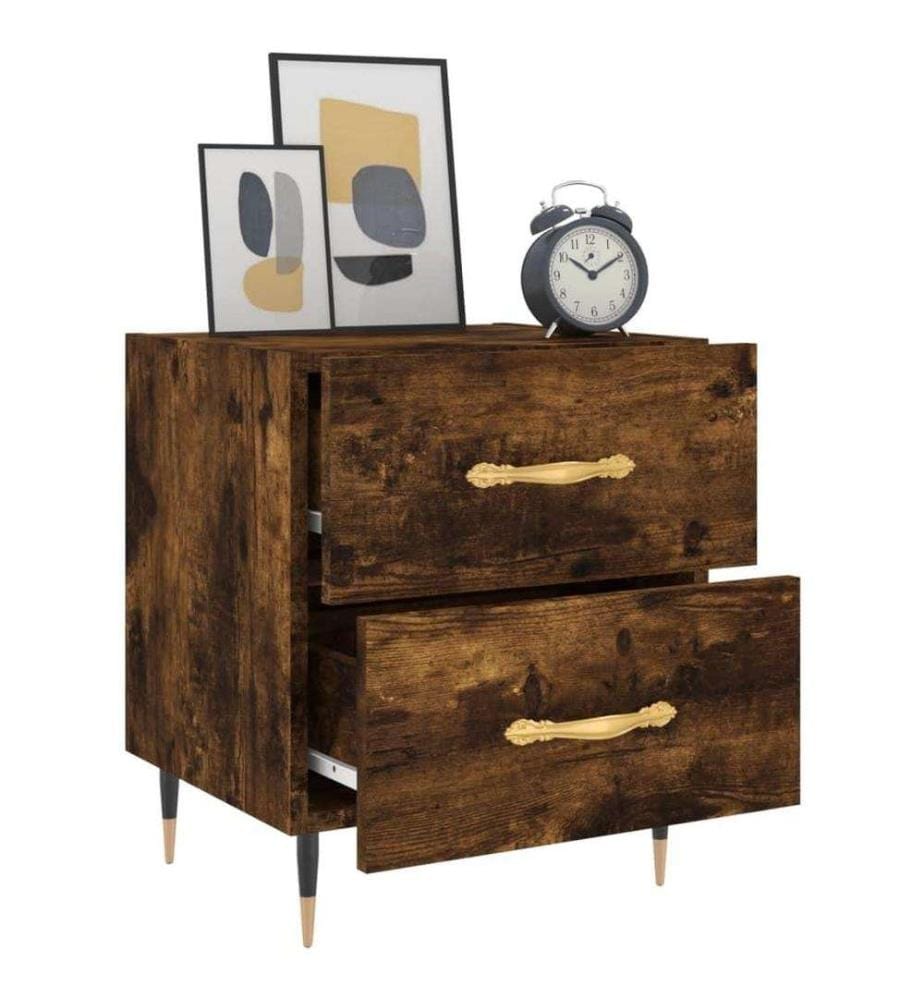 Nachttisch Räuchereiche 40x35x47,5 cm Holzwerkstoff