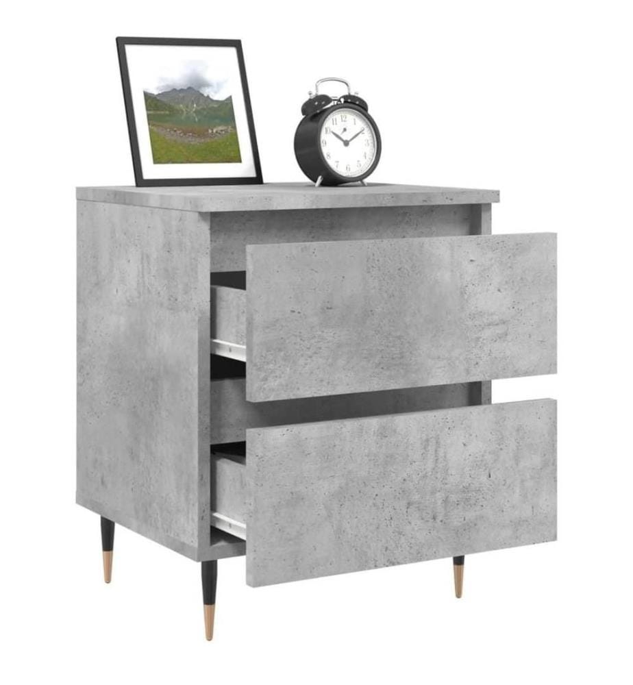 Nachttisch Betongrau 40x35x50 cm Holzwerkstoff