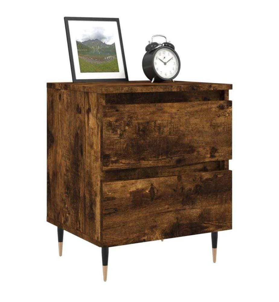 Nachttisch Räuchereiche 40x35x50 cm Holzwerkstoff