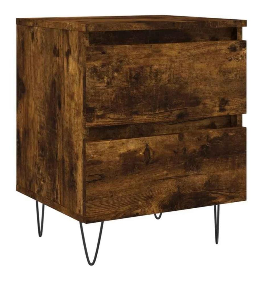 Nachttisch Räuchereiche 40x35x50 cm Holzwerkstoff