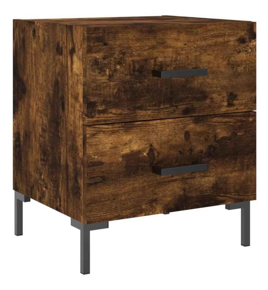 Nachttische 2 Stk. Räuchereiche 40x35x47,5 cm Holzwerkstoff