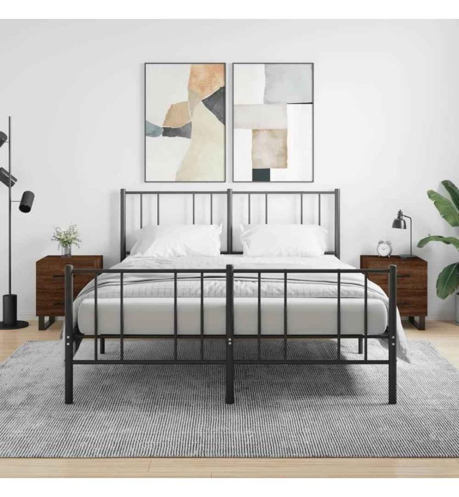 Nachttische 2Stk. Braun Eichen-Optik 40x35x47,5cm Holzwerkstoff